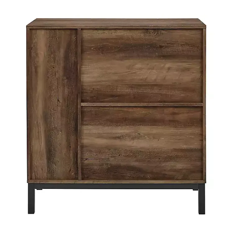 Kirklands Home Reclaimed Wood Industrial Bar Cabinet Brown Discount