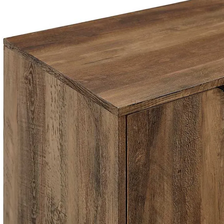 Kirklands Home Reclaimed Wood Industrial Bar Cabinet Brown Discount