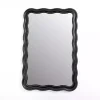 Kirklands Home Rectangle Catorina Black Wavy Wall Mirror Discount
