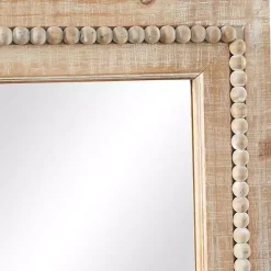 Kirklands Home Rectangle Distressed Beaded Wall Mirror Outlet