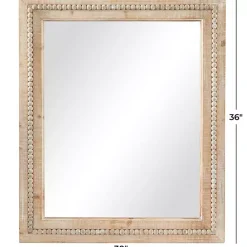 Kirklands Home Rectangle Distressed Beaded Wall Mirror Outlet