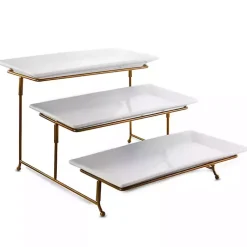 Kirklands Home Rectangular 3-Tier Serving Tray Online