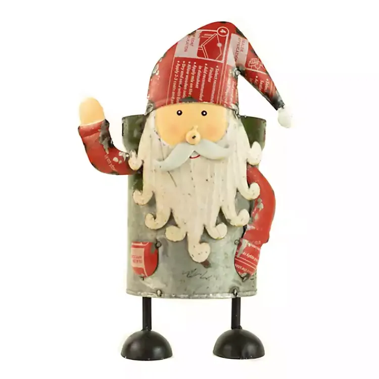 Christmas Decorations>Kirklands Home Recylced Iron Santa Canister