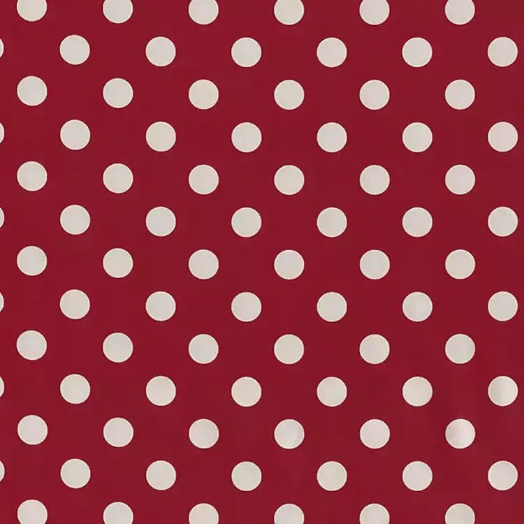 Kirklands Home Red & White Polka Dot Chair Cushion