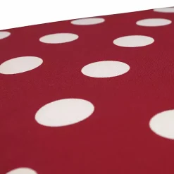 Kirklands Home Red & White Polka Dot Tufted Square Cushion Set