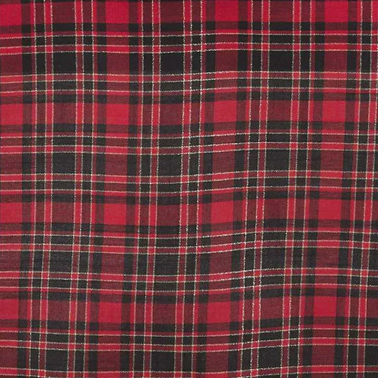 Christmas Tree Skirts & Collars>Kirklands Home Red and Black Classic Plaid Tree Skirt