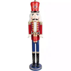 Christmas Decorations>Kirklands Home Red and Blue Drummer Boy Nutcracker