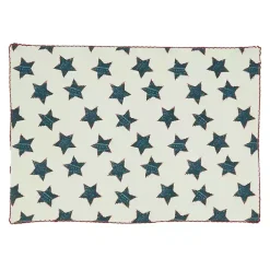 Kirklands Home Red and Blue Star Placemats, Set of 4 Discount