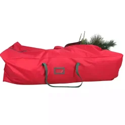Seasonal Storage>Kirklands Home Red and Green Christmas Tree Rolling Storage Bag