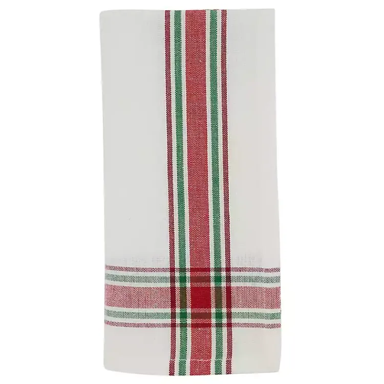 Christmas Dining & Entertaining>Kirklands Home Red and Green Plaid Napkins, Set of 4