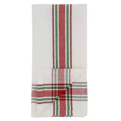 Christmas Dining & Entertaining>Kirklands Home Red and Green Plaid Napkins, Set of 4