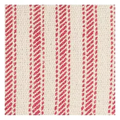 Christmas Pillows>Kirklands Home and Natural Ticking Stripe Pillow Red