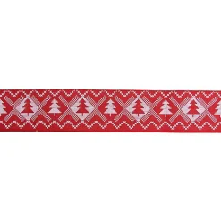 Christmas Tree Decorations>Kirklands Home Red and White Nordic Tree 16 yard Christmas Ribbon