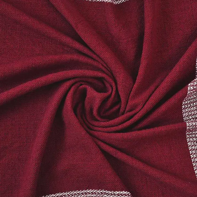 Blankets & Throws>Kirklands Home Red and White Plaid Organic Cotton Throw
