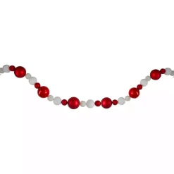 Christmas Tree Decorations>Kirklands Home Red and White Shatterproof Ornament Tree Garland
