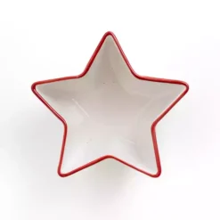 Kirklands Home Red and White Star Appetizer Bowl Online