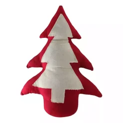 Christmas Decorations>Kirklands Home Red and White Weighted Tabletop Christmas Tree