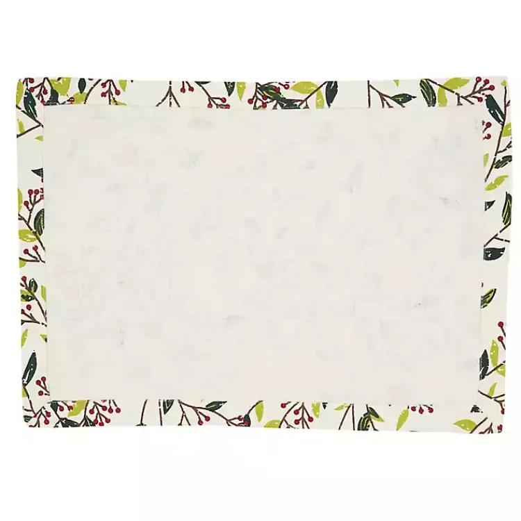 Kirklands Home Red Berry Delight Cotton Placemats, Set of 4 Outlet