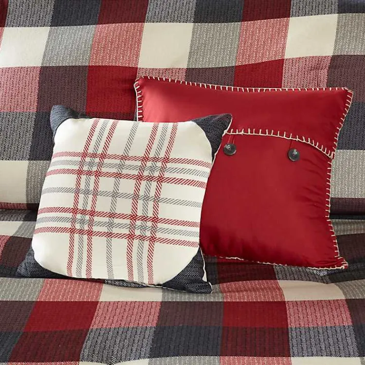 Kirklands Home Red Buffalo Check King 7-pc. Comforter Set Hot