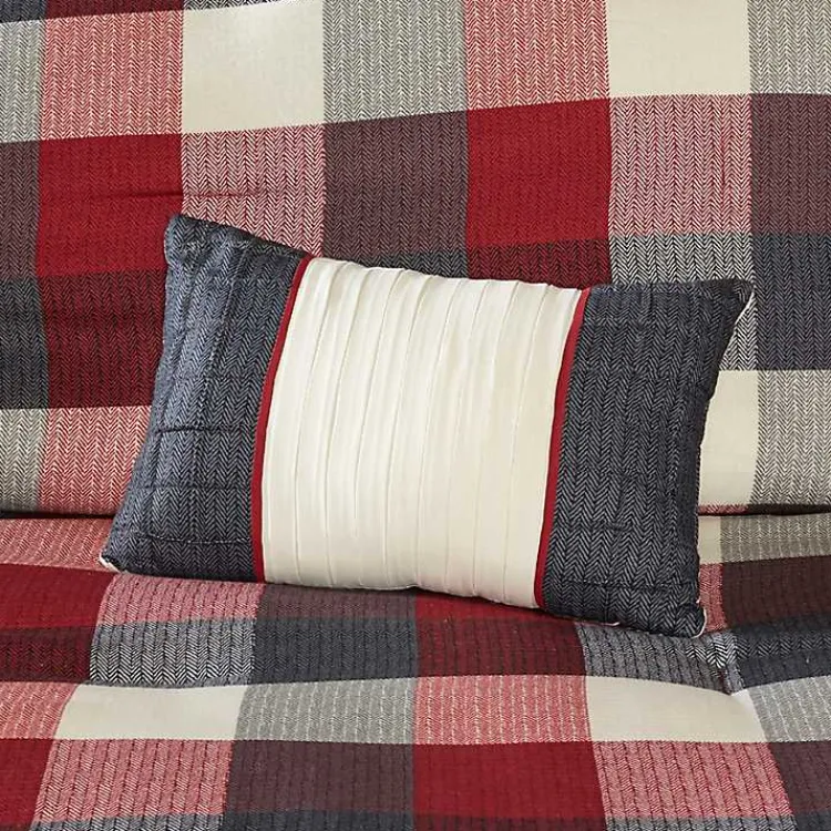 Kirklands Home Red Buffalo Check King 7-pc. Comforter Set Hot
