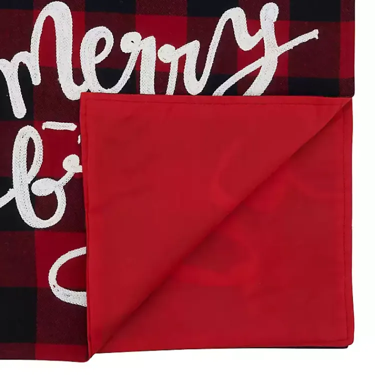 Christmas Dining & Entertaining>Kirklands Home Red Buffalo Check Merry & Bright Table Runner