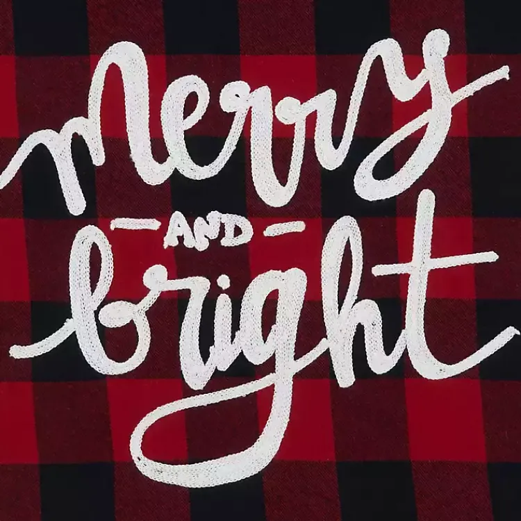 Christmas Dining & Entertaining>Kirklands Home Red Buffalo Check Merry & Bright Table Runner