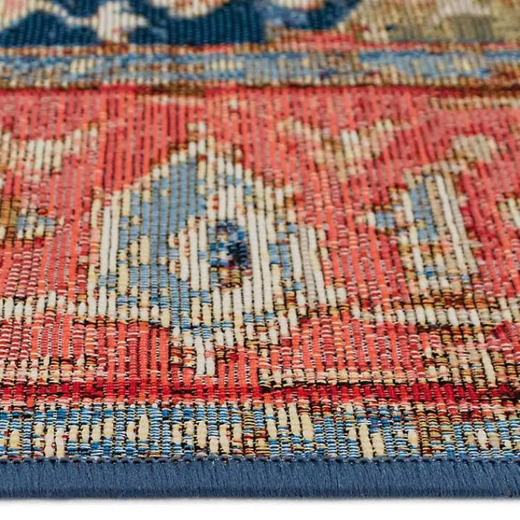 Kirklands Home Diamond Medallion Indoor/Outdoor Rug, 3x4 Red Sale