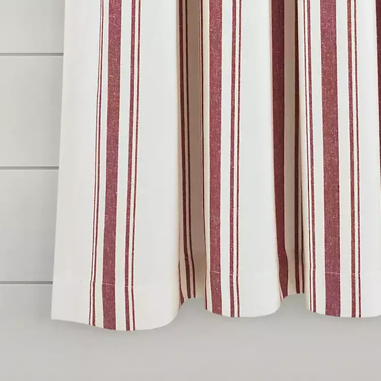 Kirklands Home Red Farmhouse Stripe Curtain Panels, Set of 2 Best