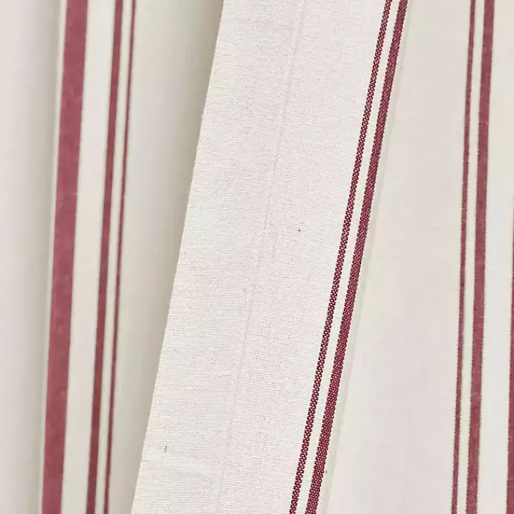 Kirklands Home Red Farmhouse Stripe Curtain Panels, Set of 2 Best