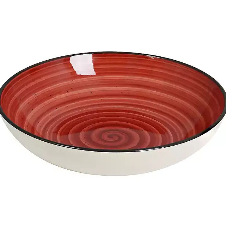 Kirklands Home Gia Stoneware 24-pc. Dinnerware Set Red Clearance