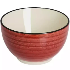 Kirklands Home Gia Stoneware 24-pc. Dinnerware Set Red Clearance