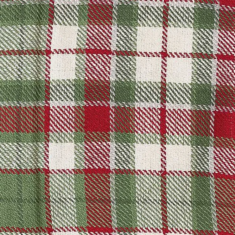 Blankets & Throws>Kirklands Home Red Green White Plaid Christmas Throw Blanket