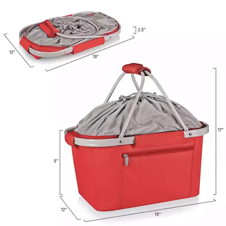 Kirklands Home Louisville Cardinals Cooler Basket Red