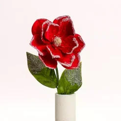 Stems & Bouquets>Kirklands Home Magnolia Christmas Stems, Set of 2 Red