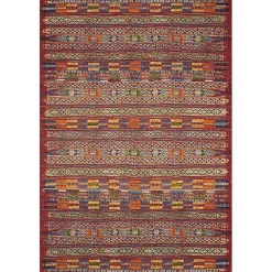 Kirklands Home Red Multicolor Southwestern Outdoor Area Rug, 7x11 Hot