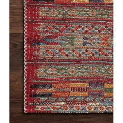 Kirklands Home Red Multicolor Southwestern Outdoor Area Rug, 7x11 Hot