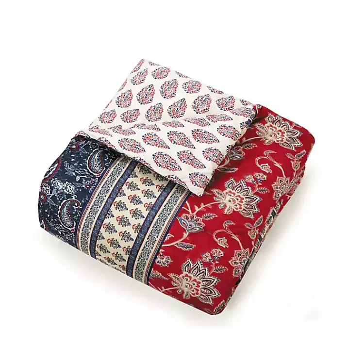Kirklands Home Red Navy Marbella King 5-pc. Comforter Set Sale