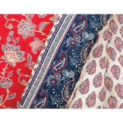 Kirklands Home Red Navy Marbella Queen 5-pc. Comforter Set Outlet