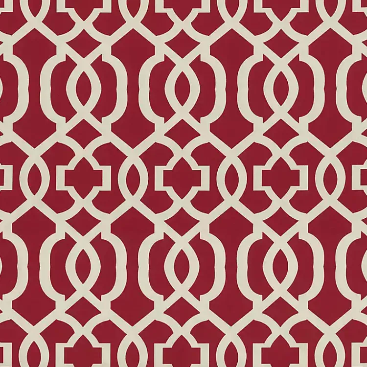 Kirklands Home Red New Geometric Outdoor Settee Cushion Sale