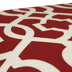 Kirklands Home Red New Geometric Round Edge Outdoor Chair Cushion Sale
