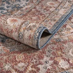 Kirklands Home Red Persian Bordered Traditional Area Rug, 8x10 New