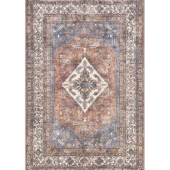 Kirklands Home Persian Medallion Washable Area Rug, 3x5 Red Sale