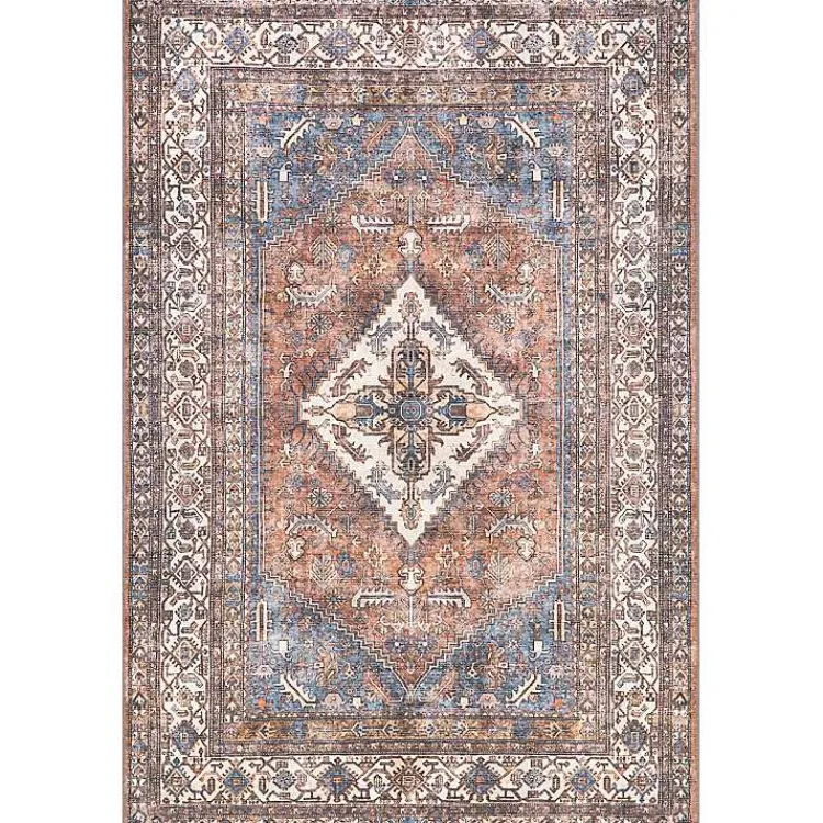 Kirklands Home Persian Medallion Washable Area Rug, 3x5 Red Sale
