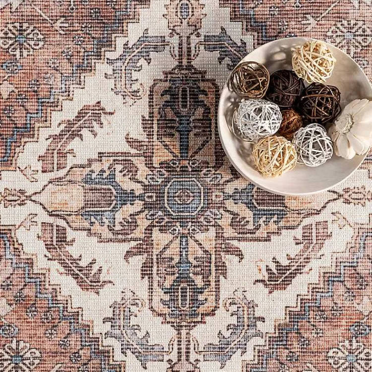 Kirklands Home Persian Medallion Washable Area Rug, 3x5 Red Sale