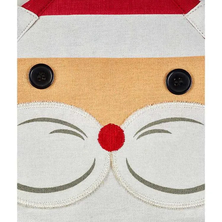 Christmas Dining & Entertaining>Kirklands Home Red Santa Gingham 3-pc. Dishtowel & Potholder Set