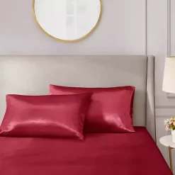 Kirklands Home Satin Standard 2-pc. Pillow Case Set Red Clearance