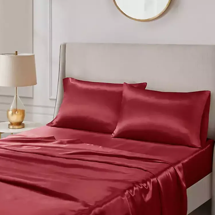 Kirklands Home Satin Standard 2-pc. Pillow Case Set Red Clearance