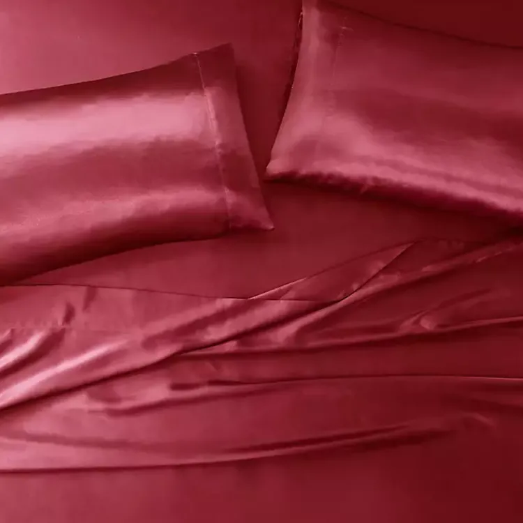 Kirklands Home Satin Standard 2-pc. Pillow Case Set Red Clearance