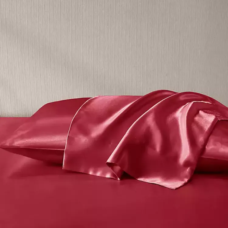 Kirklands Home Satin Standard 2-pc. Pillow Case Set Red Clearance
