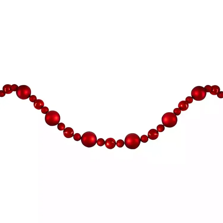 Christmas Tree Decorations>Kirklands Home Shatterproof Ornament Tree Garland Red